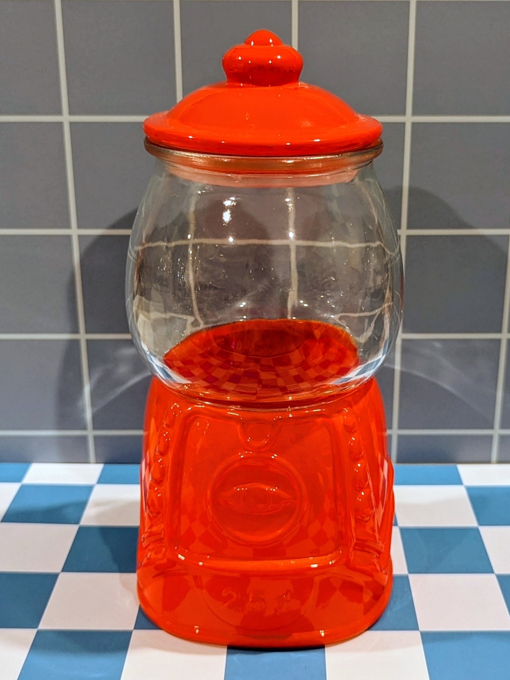 Target Orange Glass Candy Jar with Lid - Home Accents